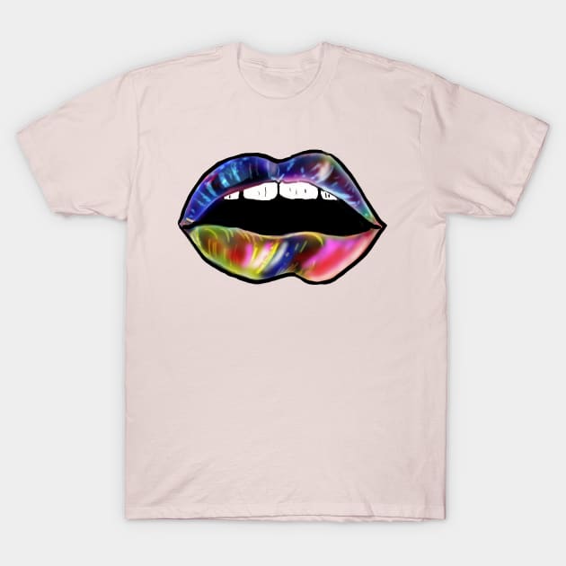 Rainbow Lips T-Shirt by Gearysworld 